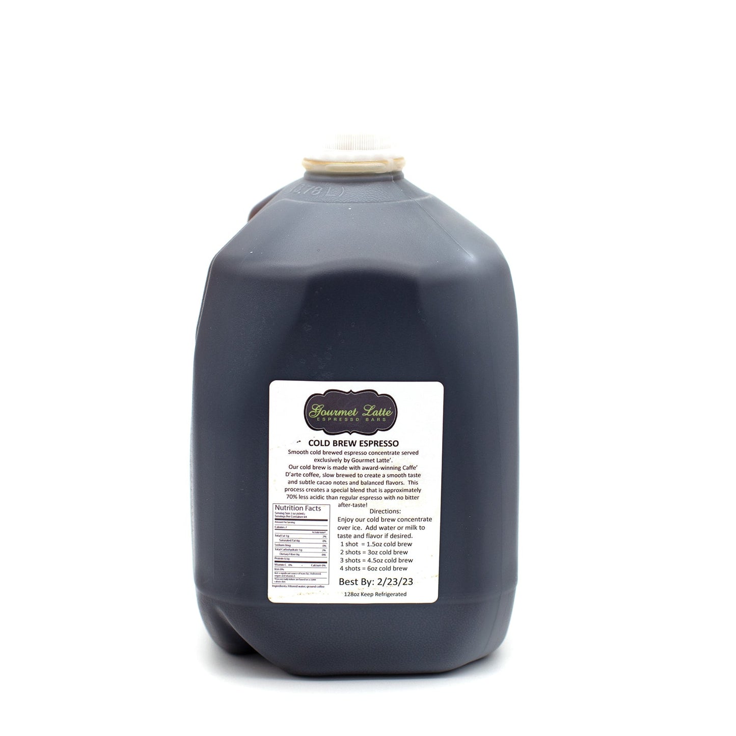 Gourmet Latte - Cold Brew Gallon - Gourmet Latte
